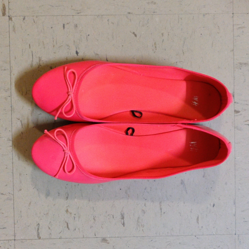 Patent Pink Flats from H&M with Bow